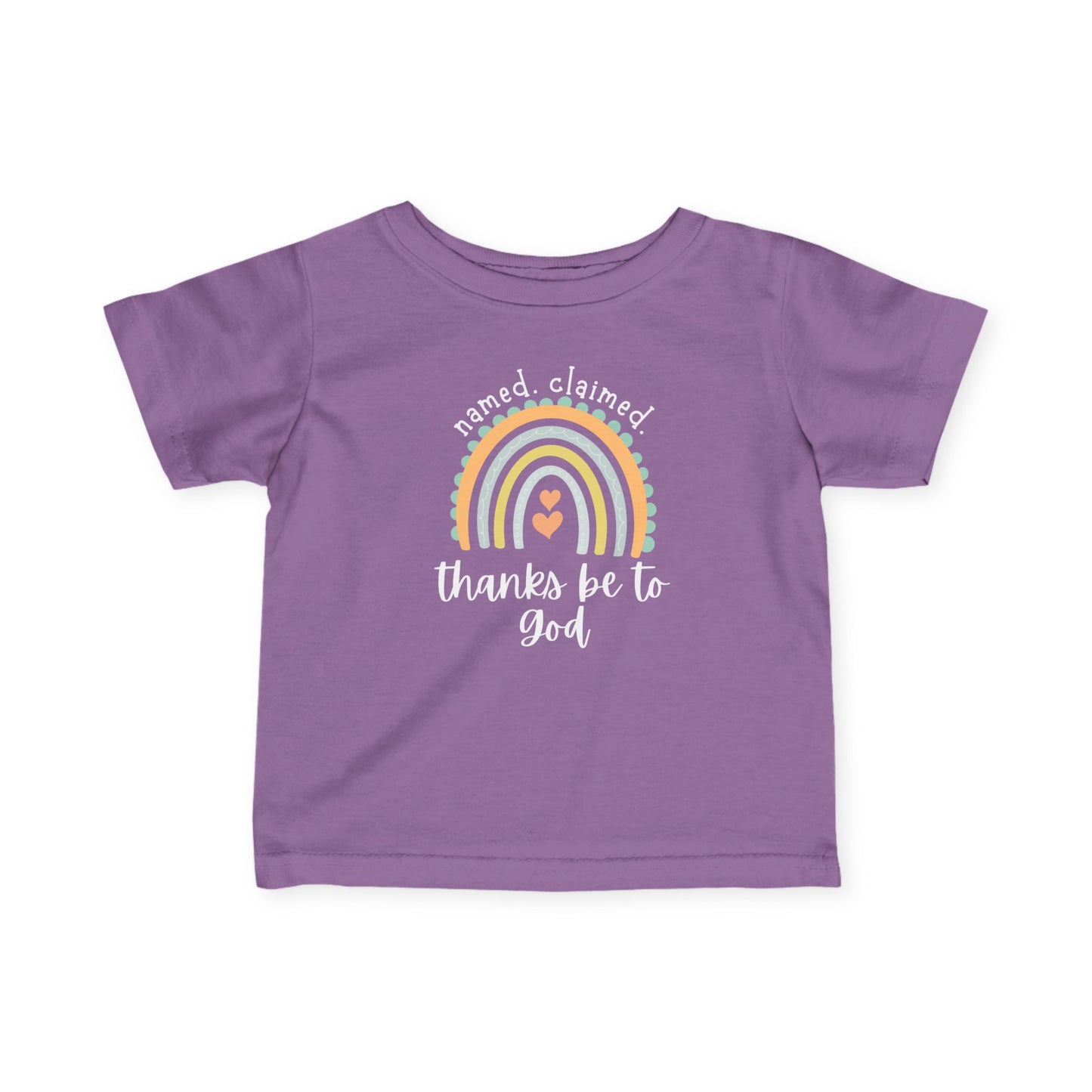 'Thanks be to God' Rainbow Infant Short Sleeve Tee
