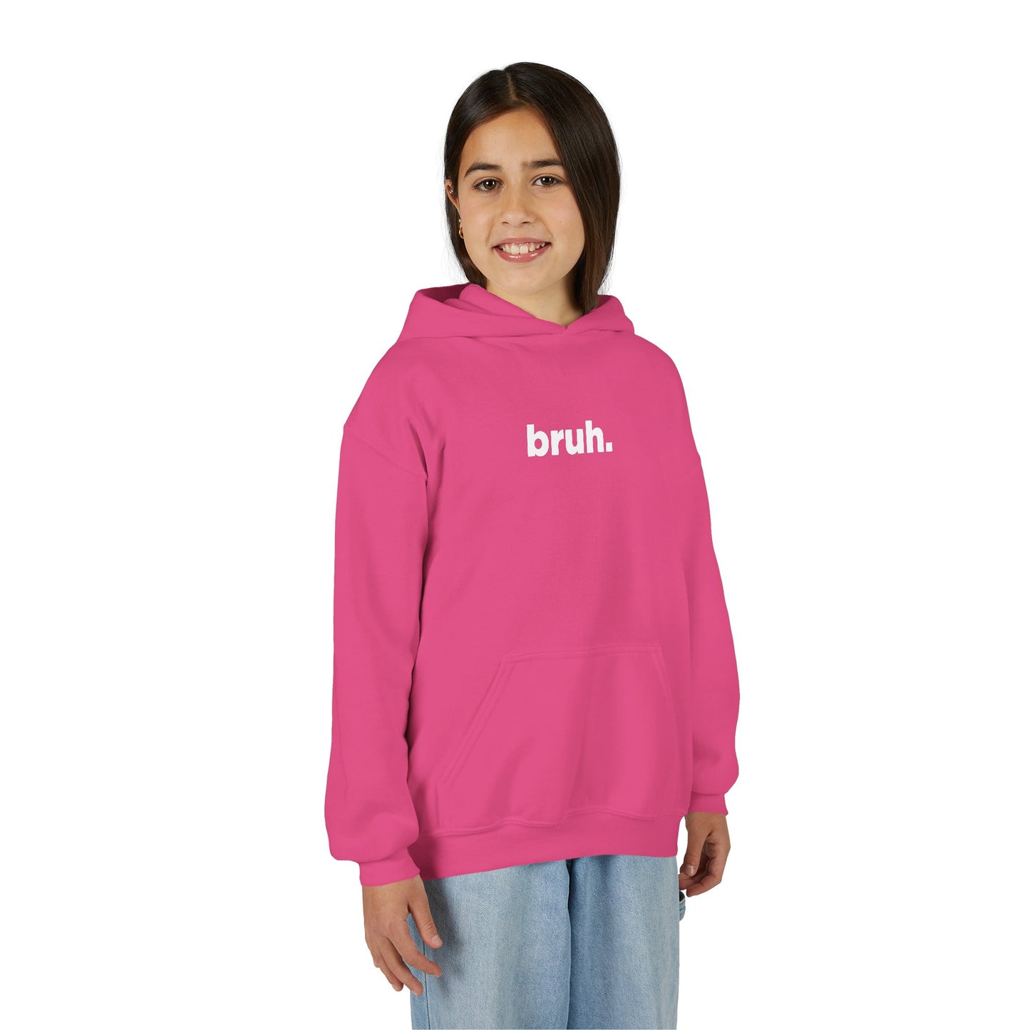 'bruh.' Youth Hoodie