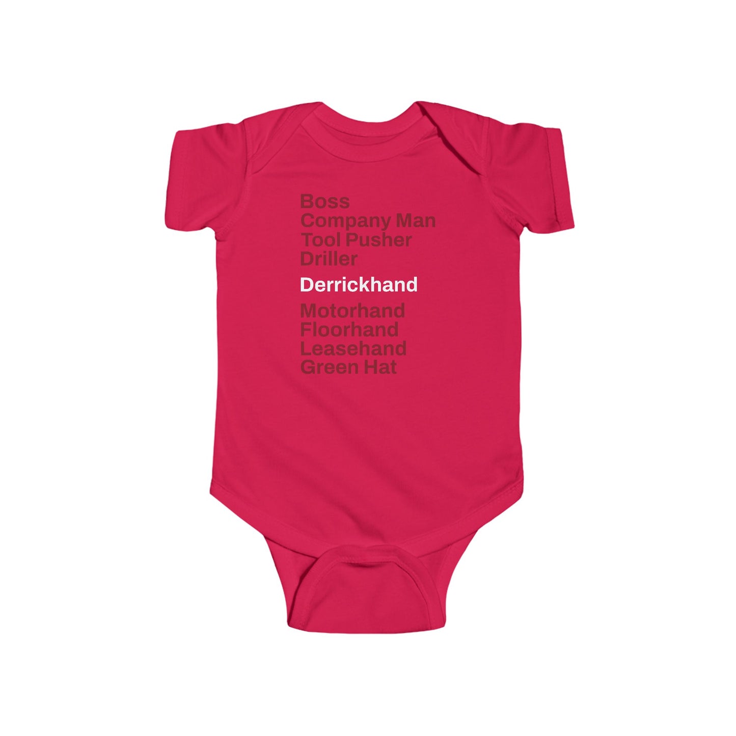Rig Crew Series 'Derrickhand' - Infant Short Sleeve Onesie