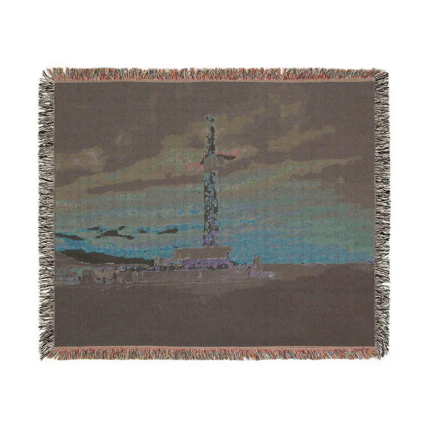 'Drilling Rig' Woven Blanket