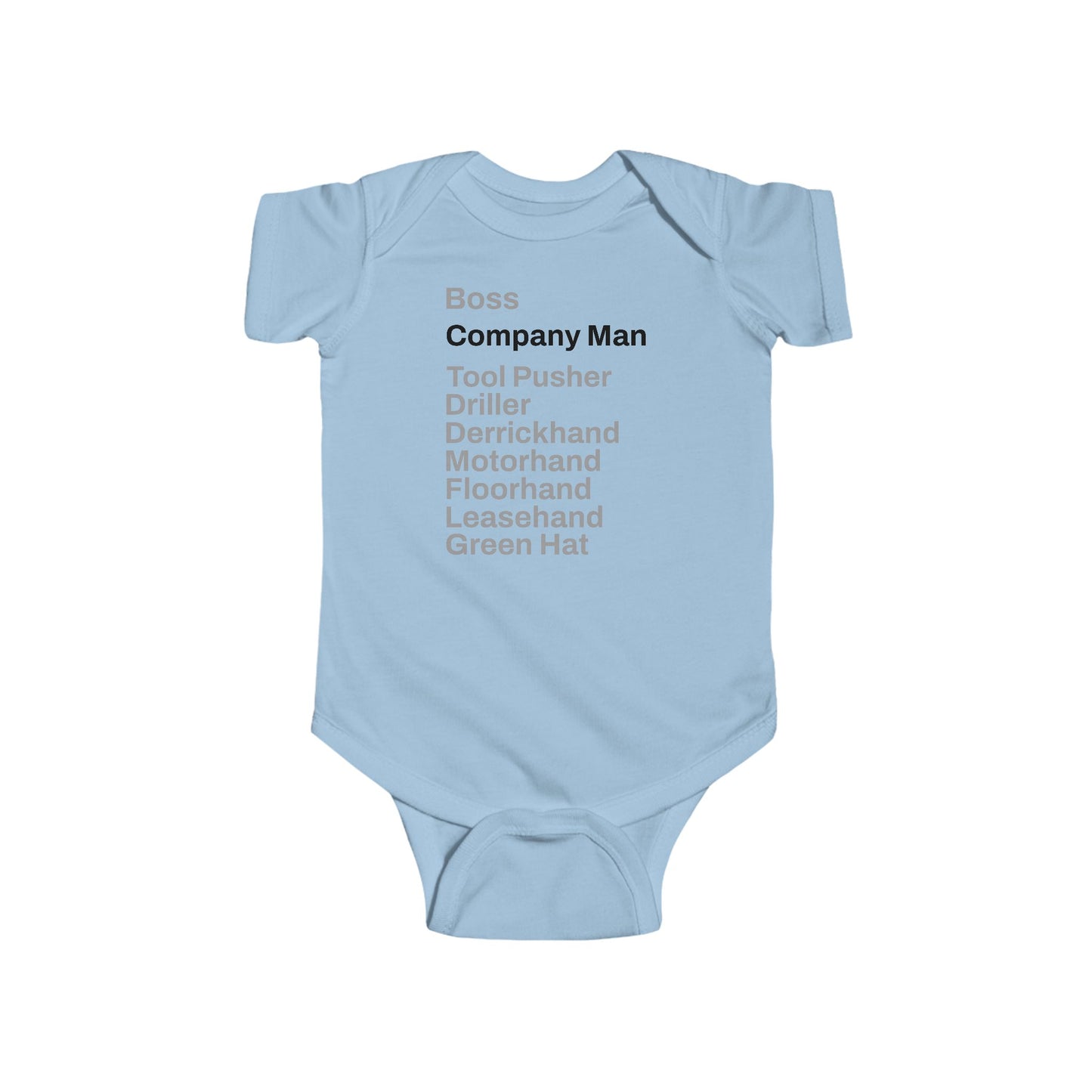 Rig Crew Series 'Company Man' - Infant Short Sleeve Onesie