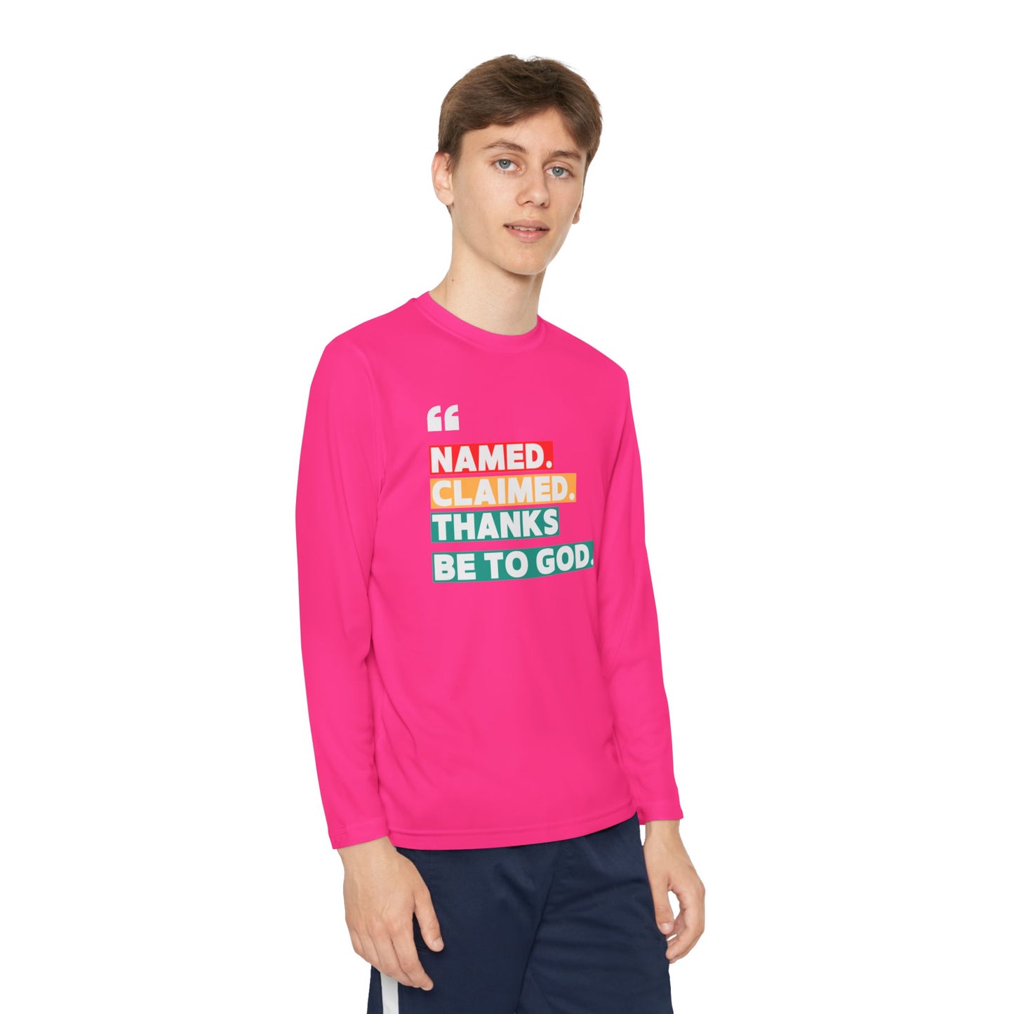 'Named, Claimed' Youth Long Sleeve Tee