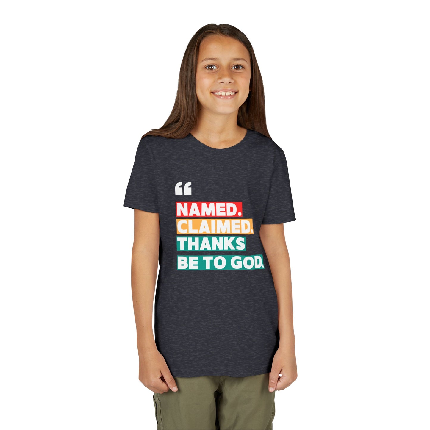'Named, Claimed' Youth Short Sleeve Tee