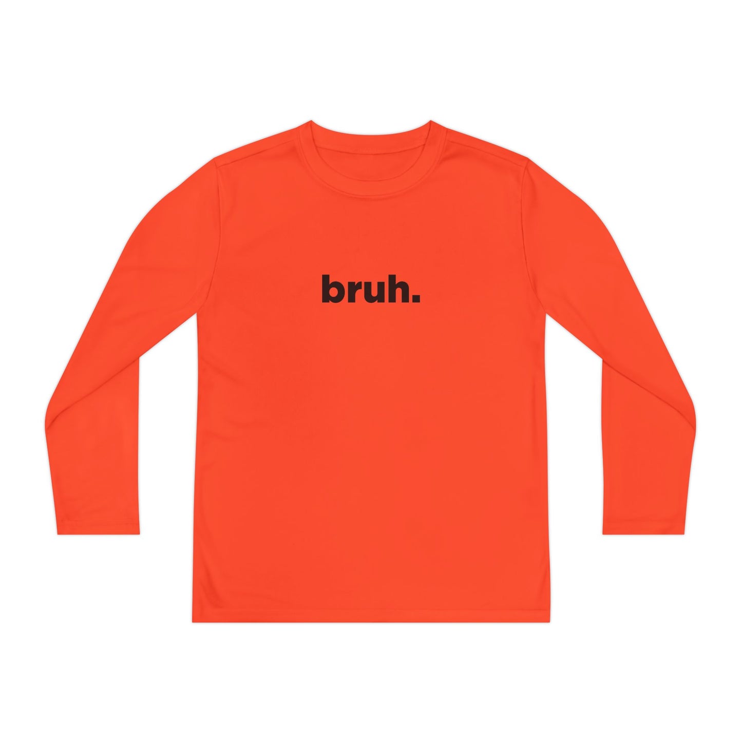 'bruh.' Youth Long Sleeve Tee