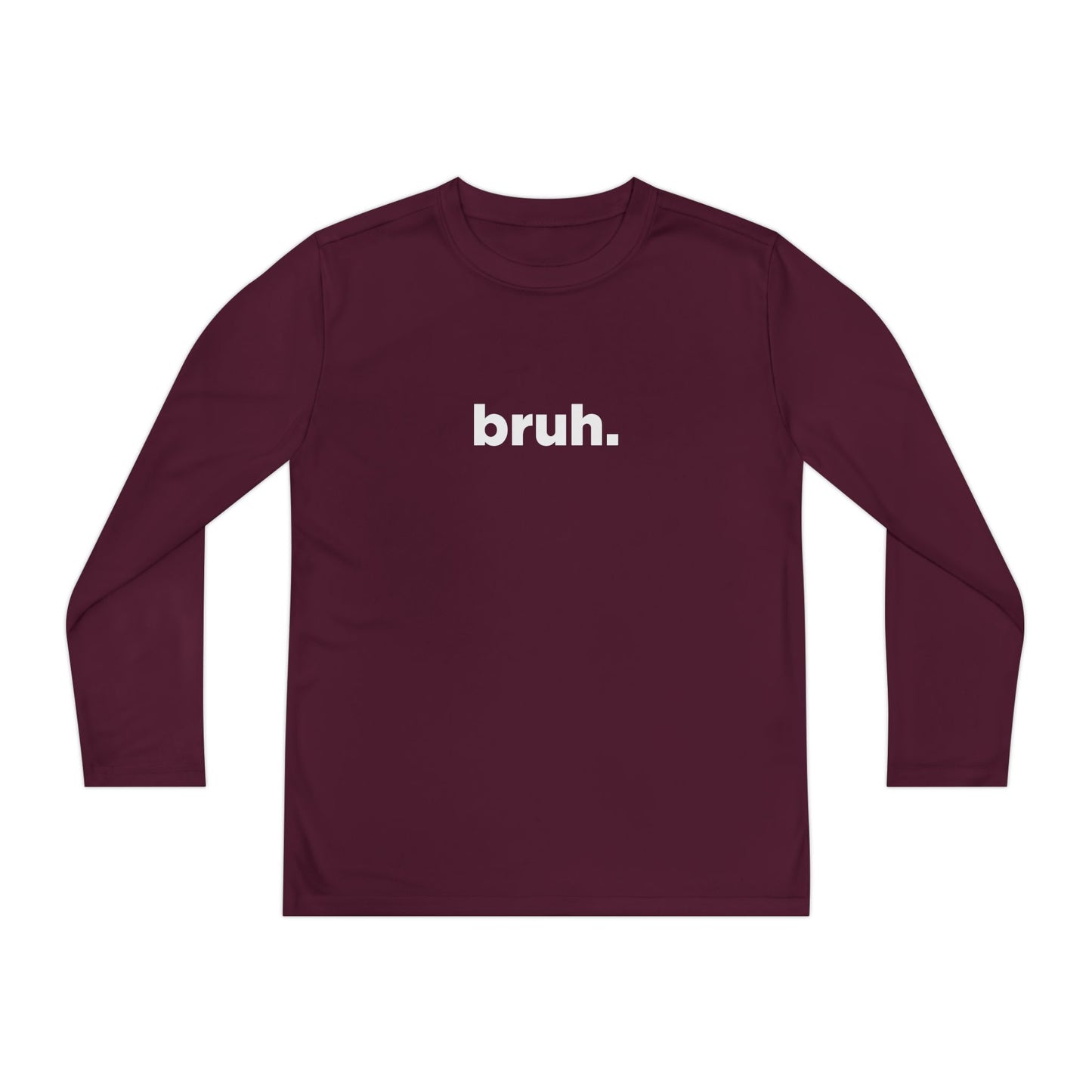 'bruh.' Youth Long Sleeve Tee