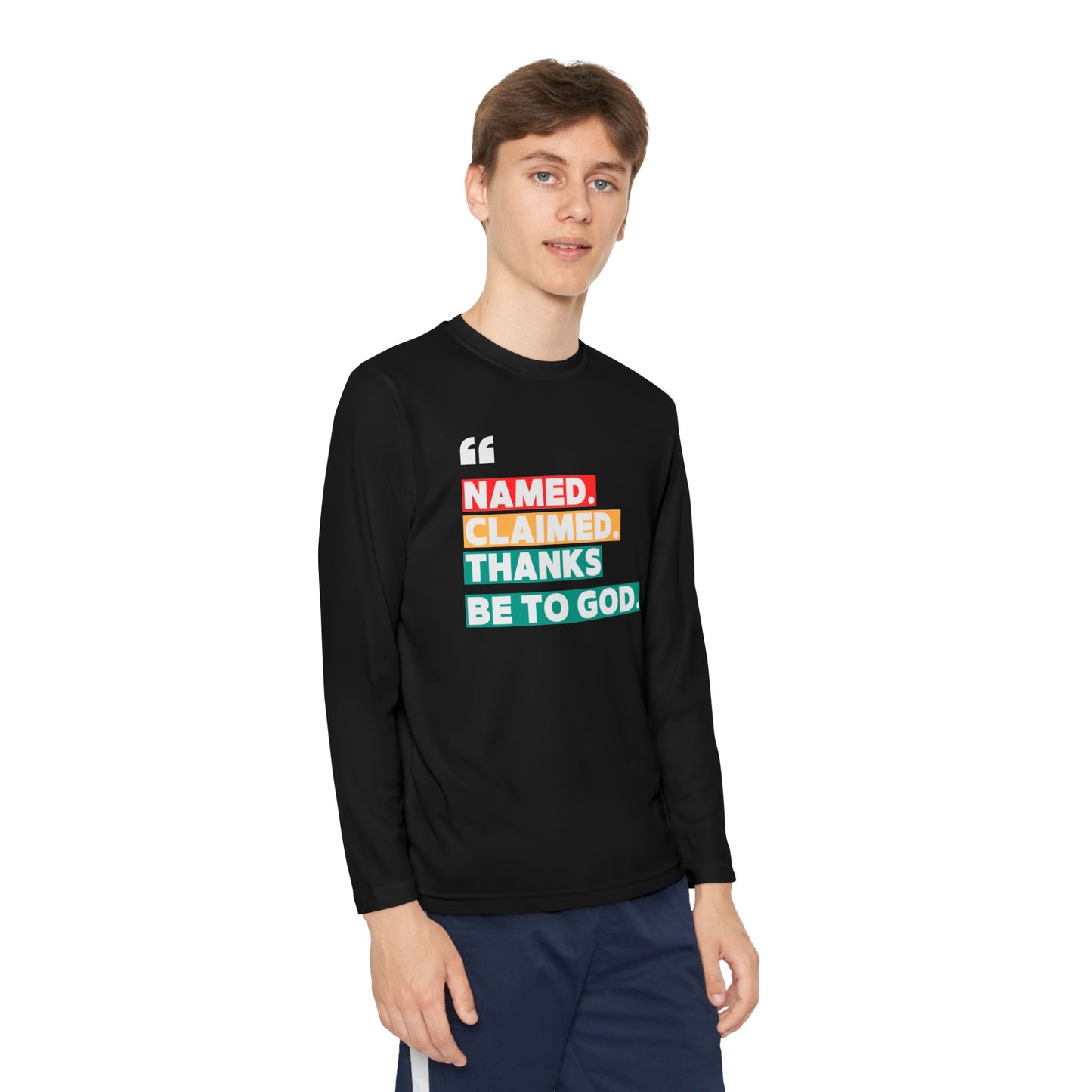 'Named, Claimed' Youth Long Sleeve Tee