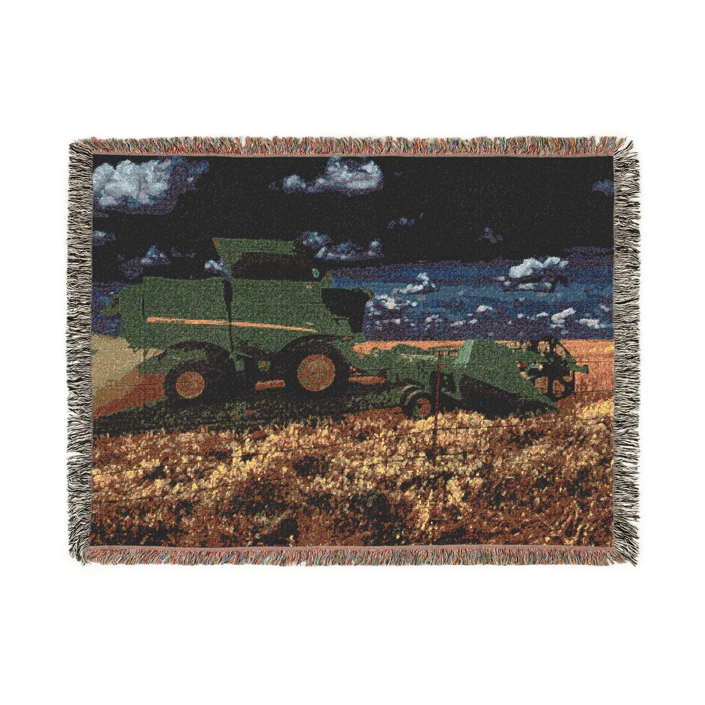 'Goodnight Combine' Woven Blanket