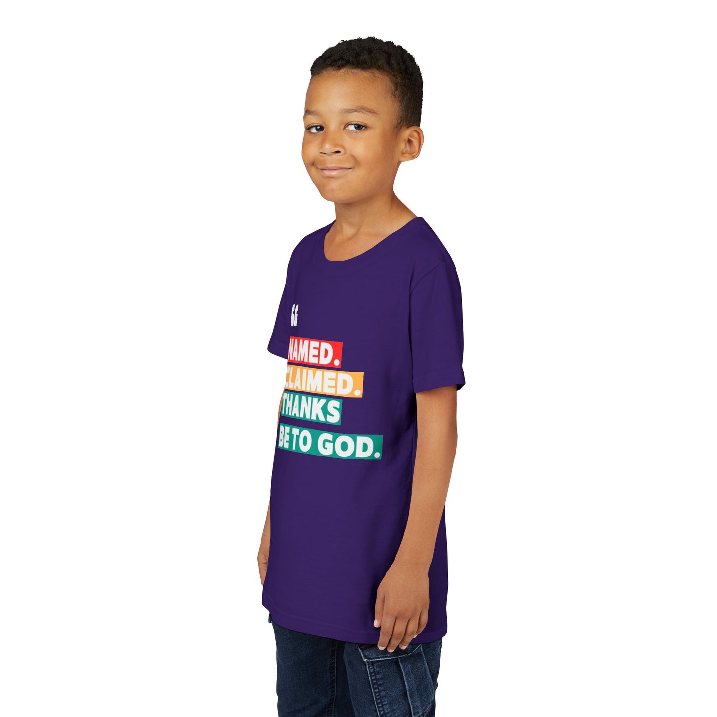 'Named, Claimed' Youth Short Sleeve Tee