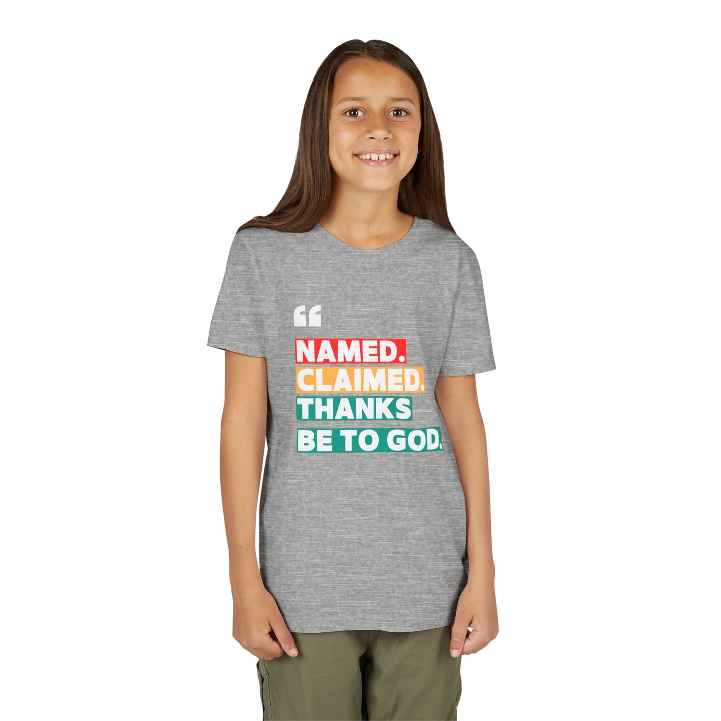'Named, Claimed' Youth Short Sleeve Tee