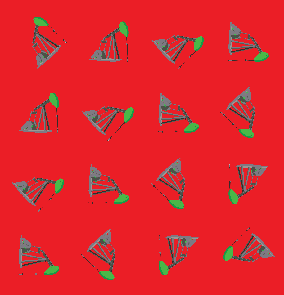 "Pumping Unit" Red Wrapping Paper