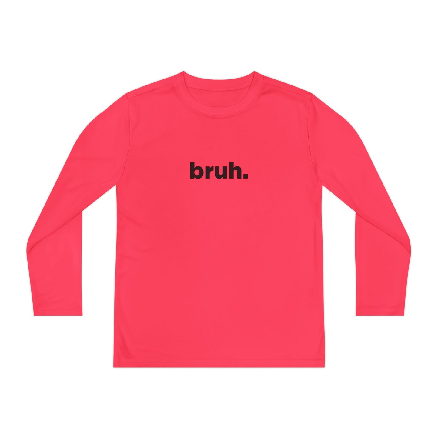 'bruh.' Youth Long Sleeve Tee