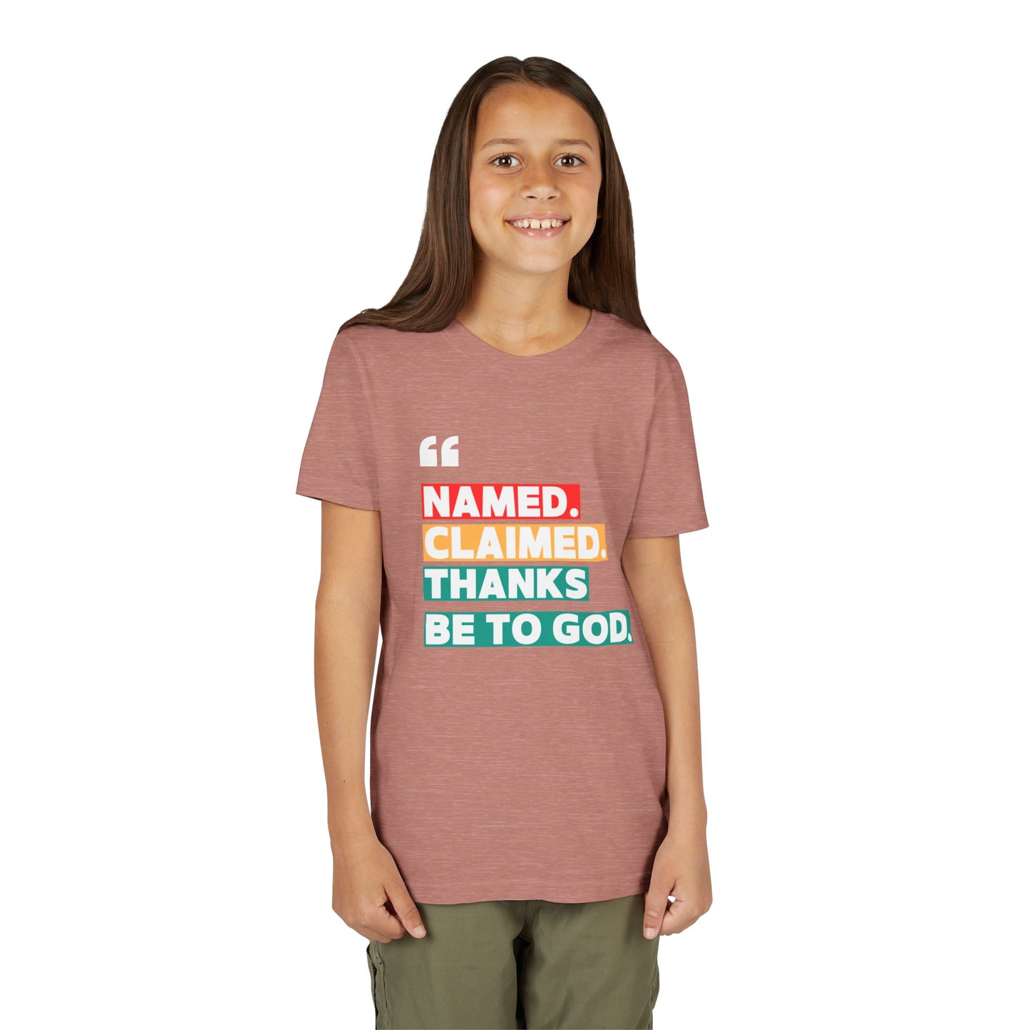 'Named, Claimed' Youth Short Sleeve Tee