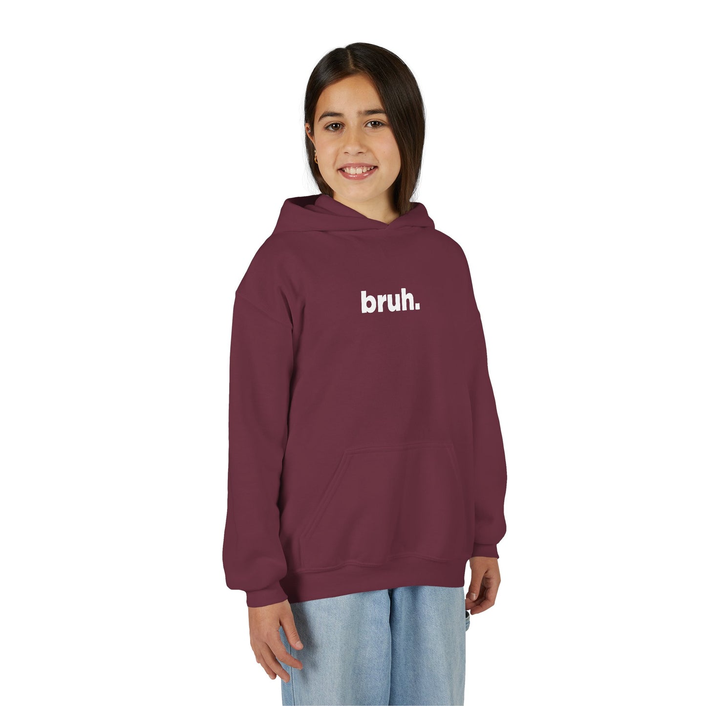 'bruh.' Youth Hoodie