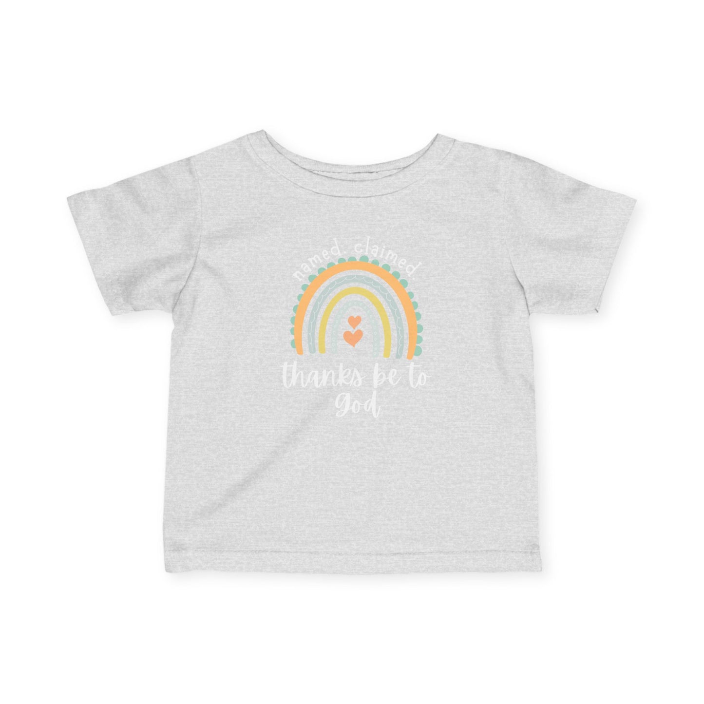 'Thanks be to God' Rainbow Infant Short Sleeve Tee