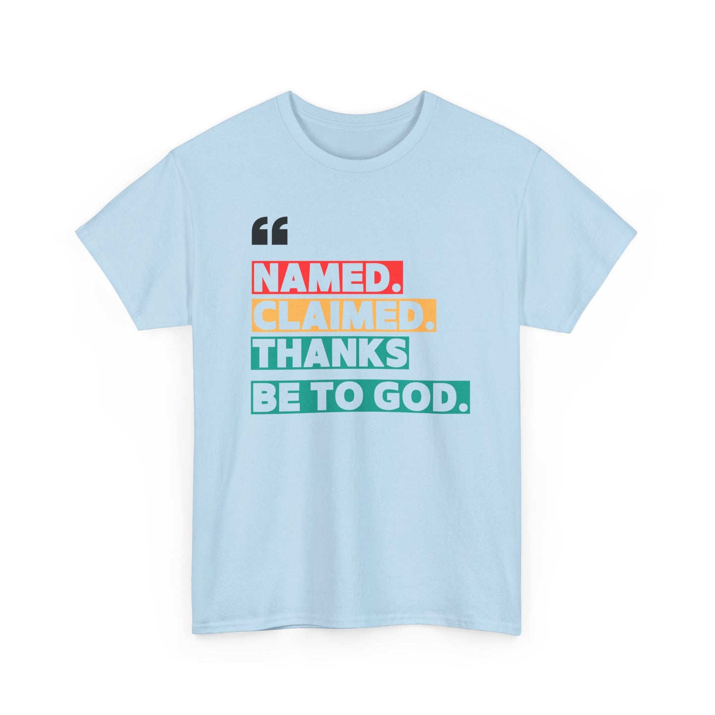 'Named, Claimed' Adult Short Sleeve Tee