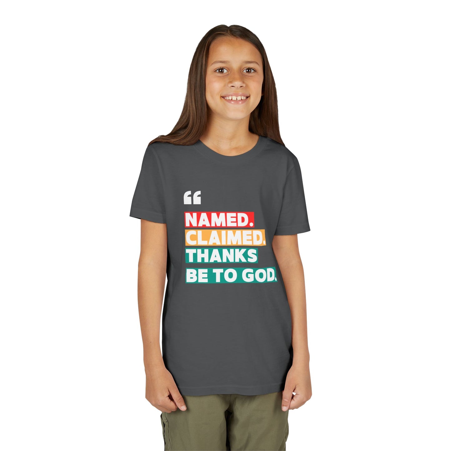'Named, Claimed' Youth Short Sleeve Tee