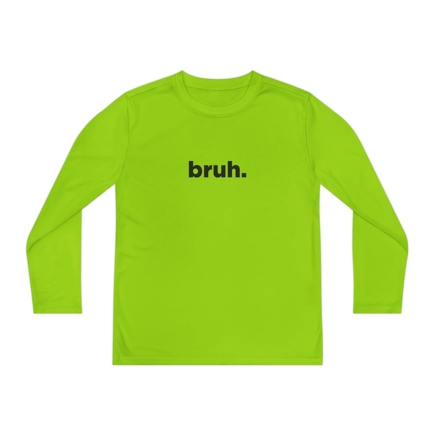 'bruh.' Youth Long Sleeve Tee