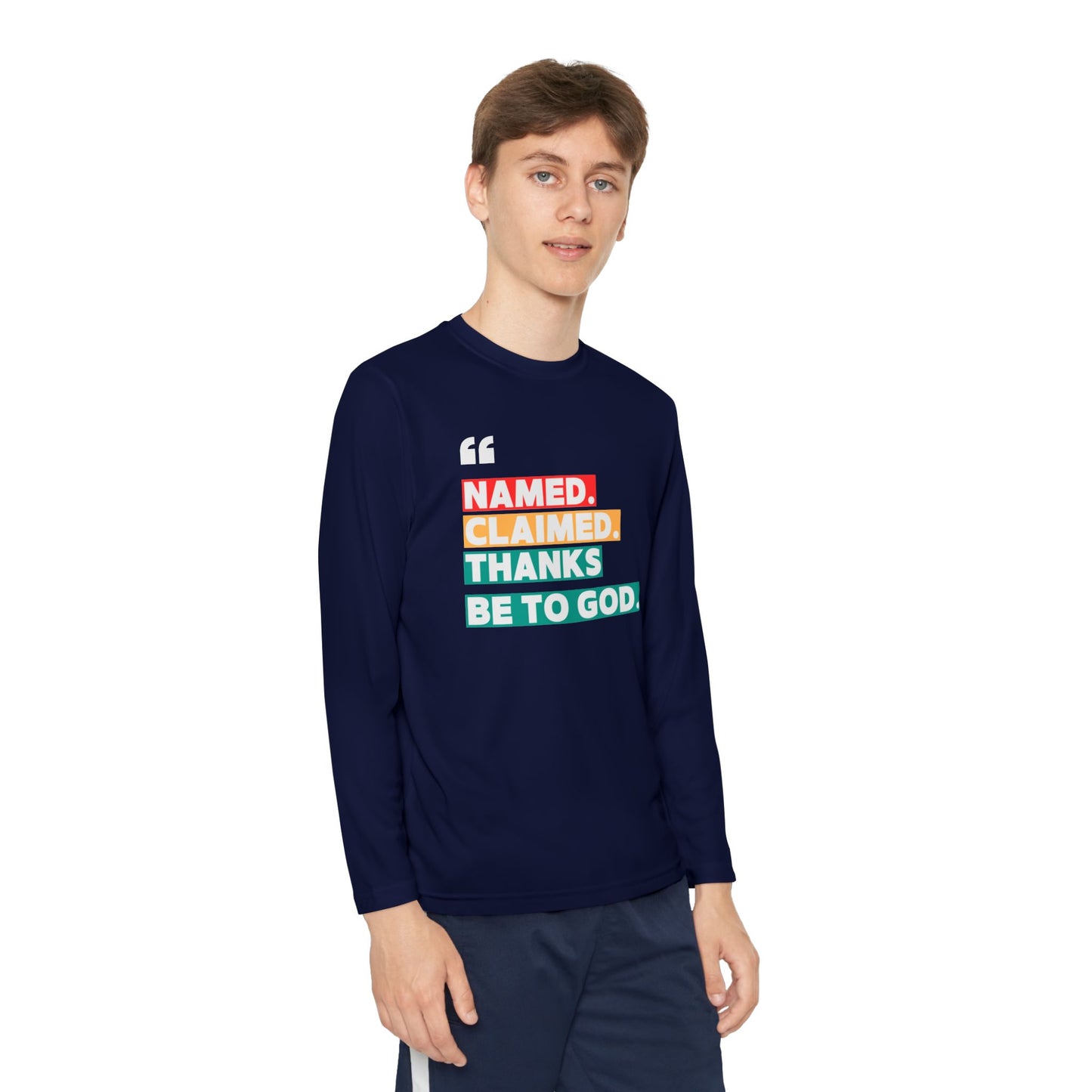 'Named, Claimed' Youth Long Sleeve Tee
