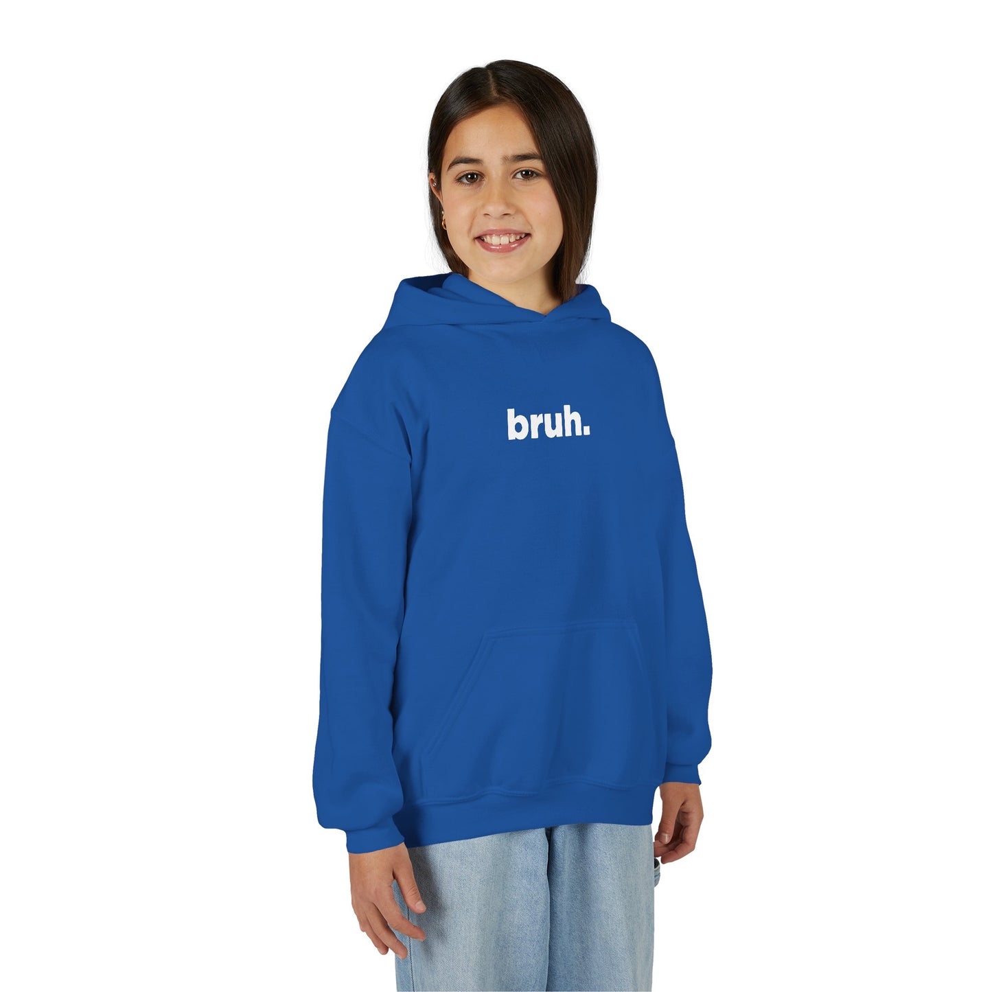 'bruh.' Youth Hoodie
