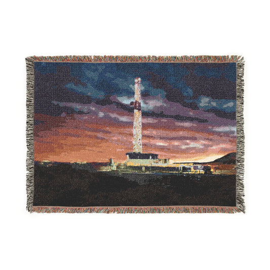 'Drilling Rig' Woven Blanket