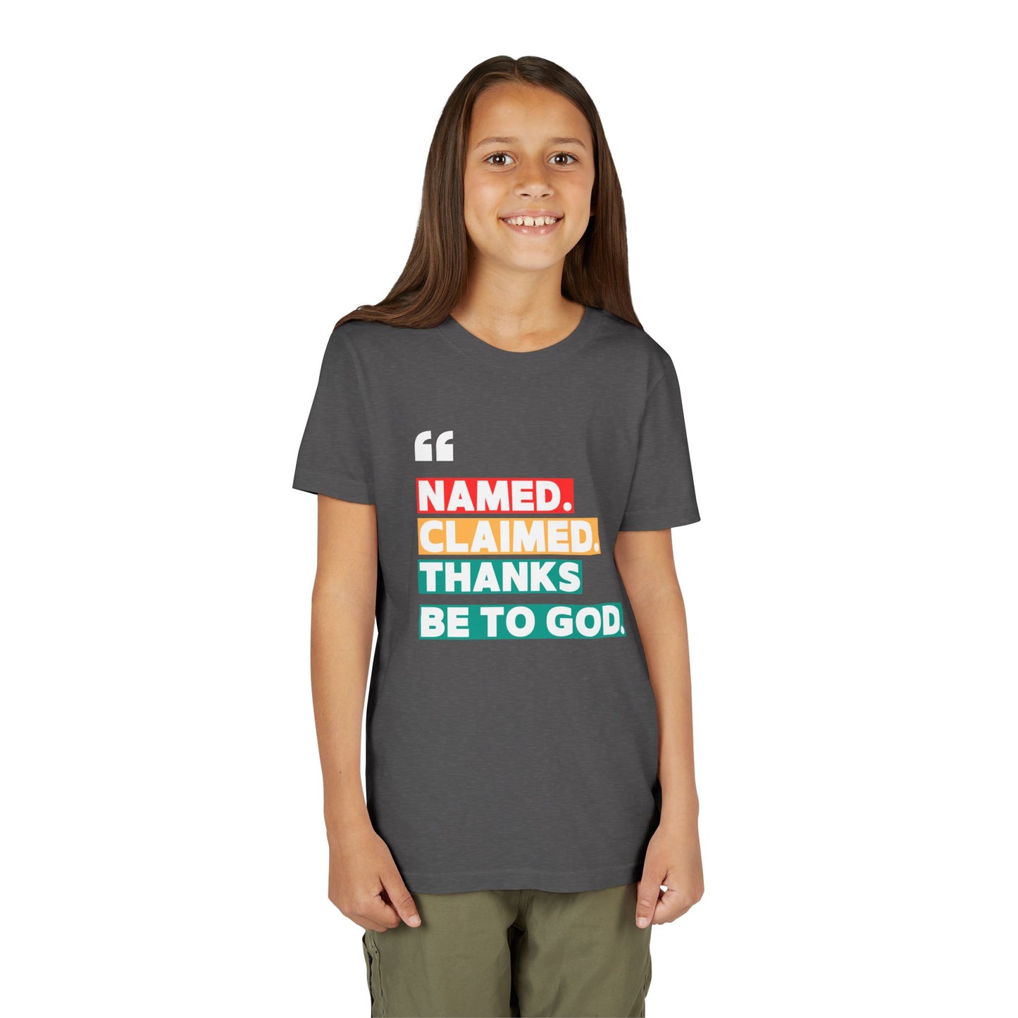 'Named, Claimed' Youth Short Sleeve Tee