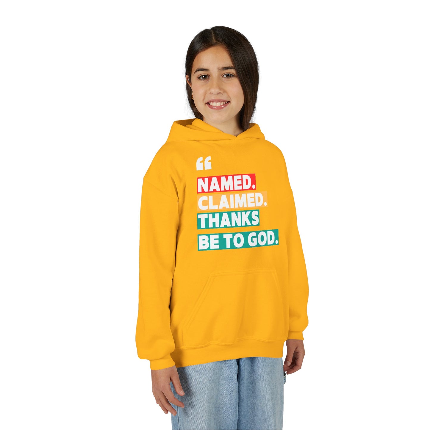 'Named, Claimed' Youth Hoodie