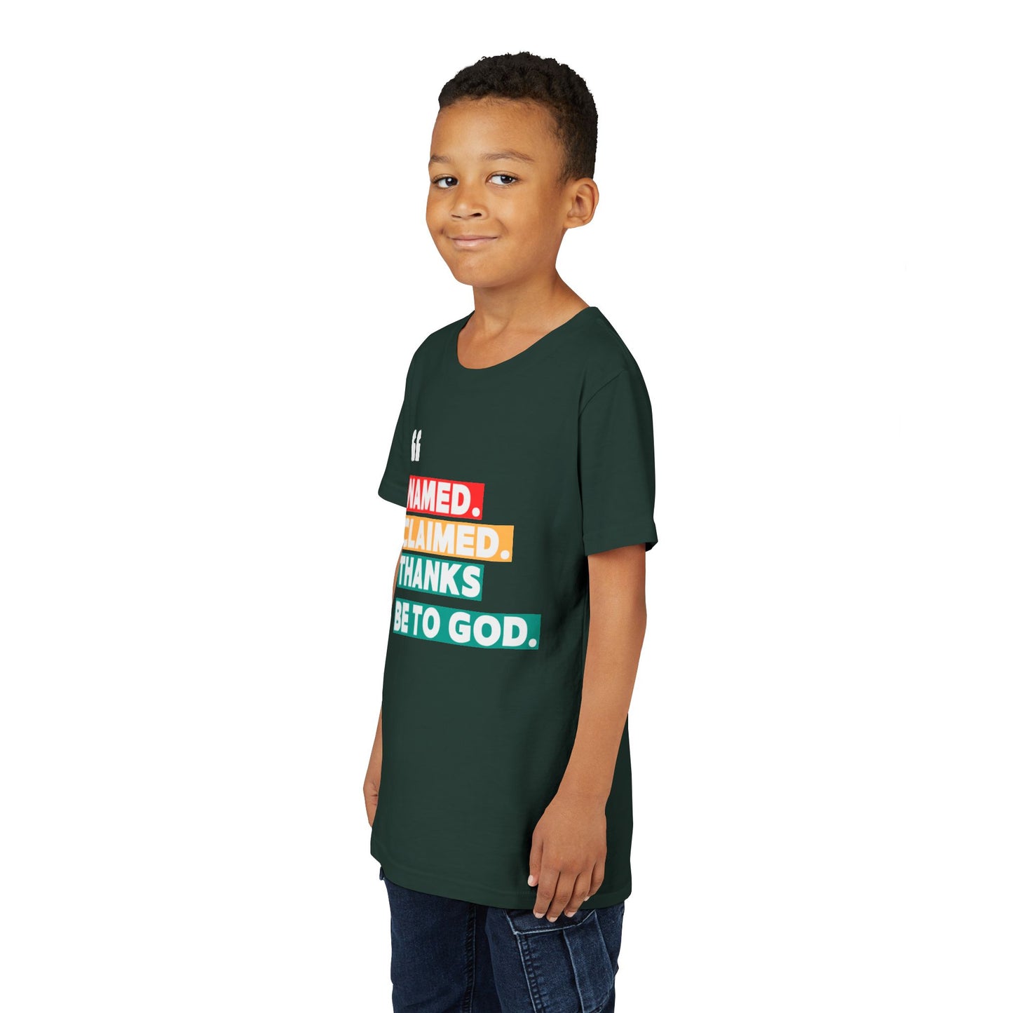 'Named, Claimed' Youth Short Sleeve Tee