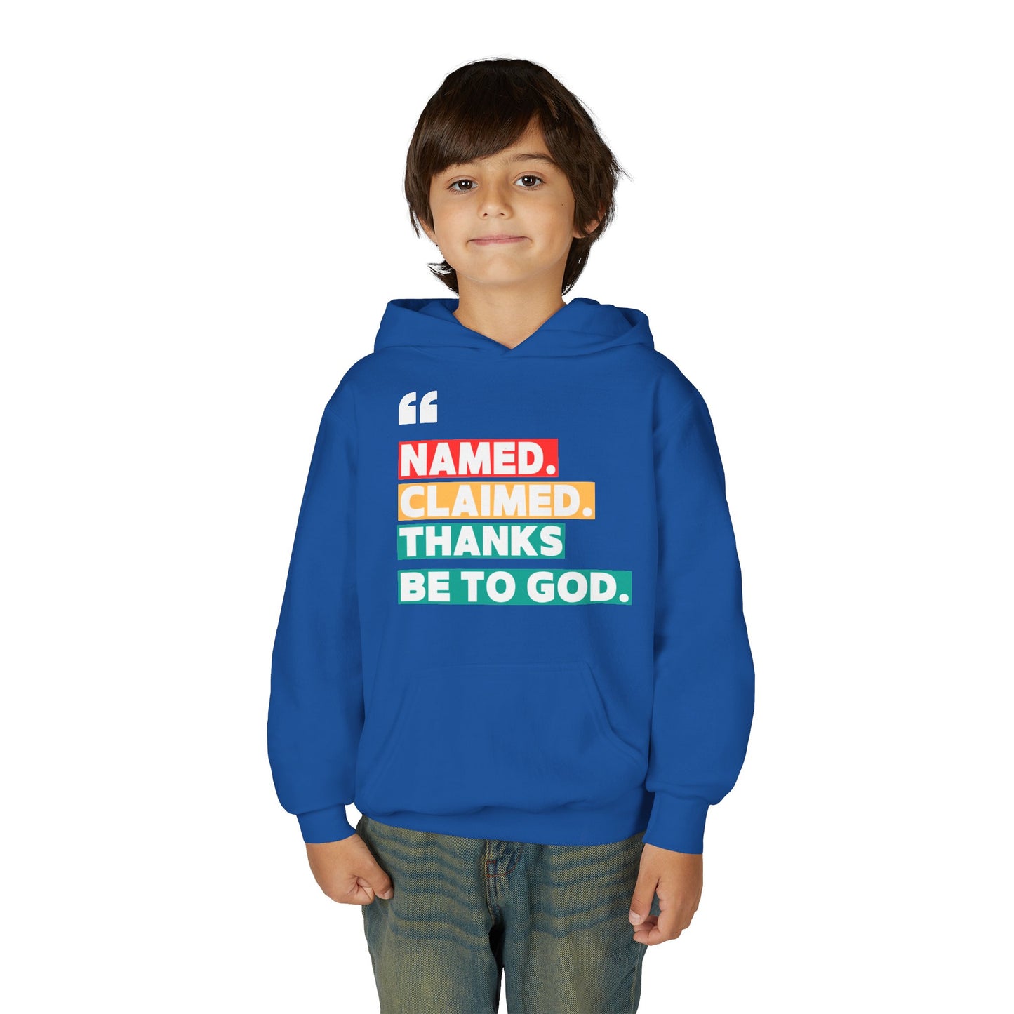'Named, Claimed' Youth Hoodie