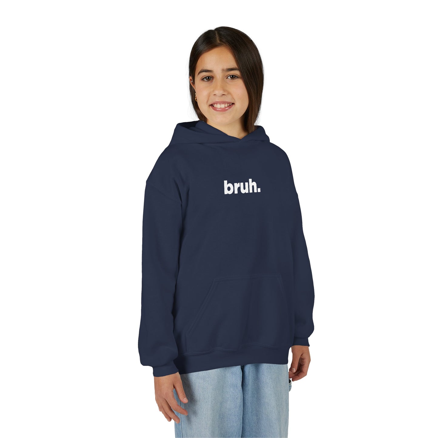 'bruh.' Youth Hoodie