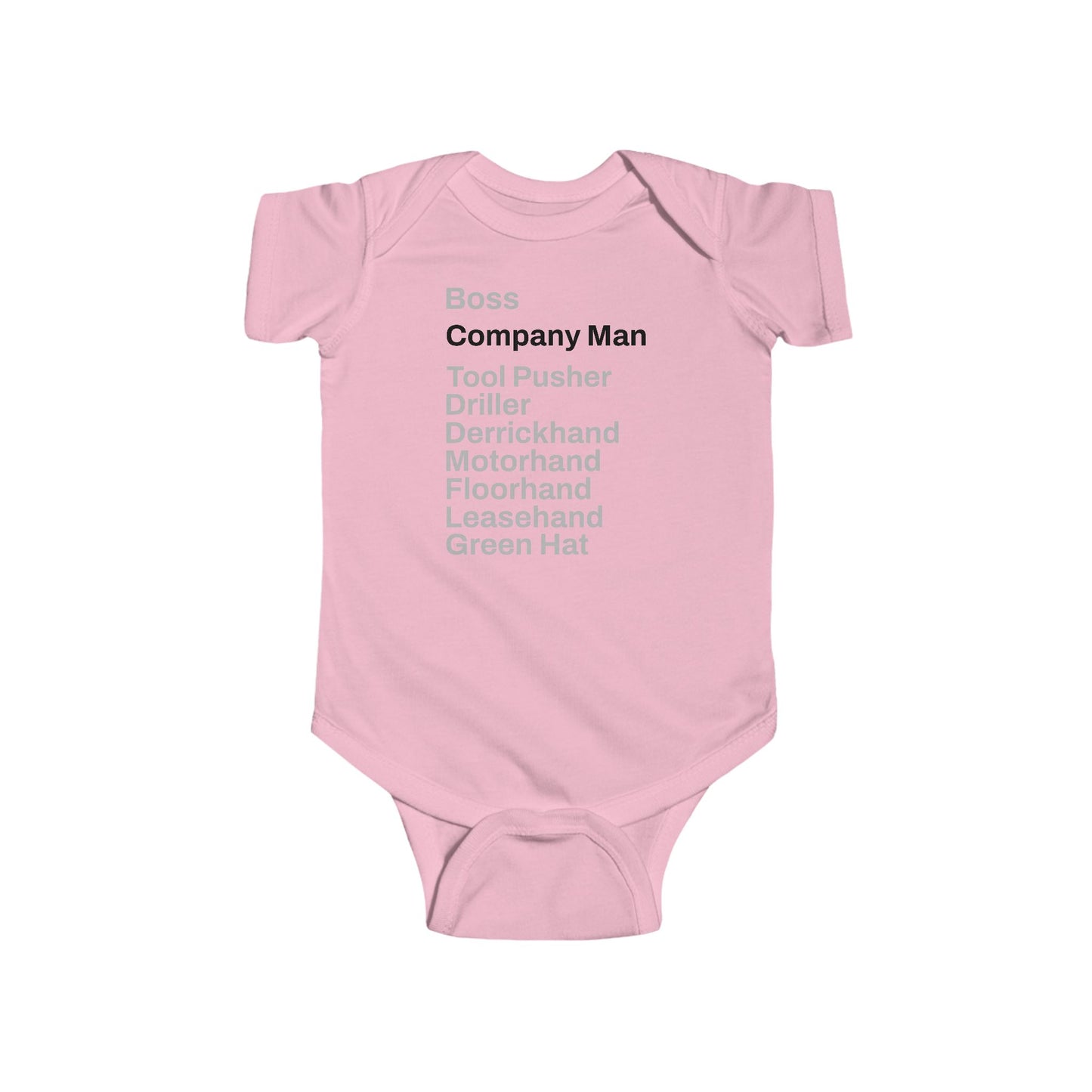 Rig Crew Series 'Company Man' - Infant Short Sleeve Onesie
