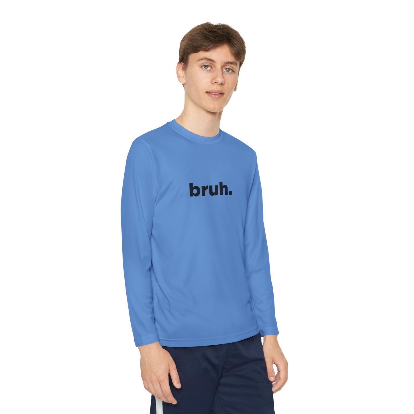 'bruh.' Youth Long Sleeve Tee