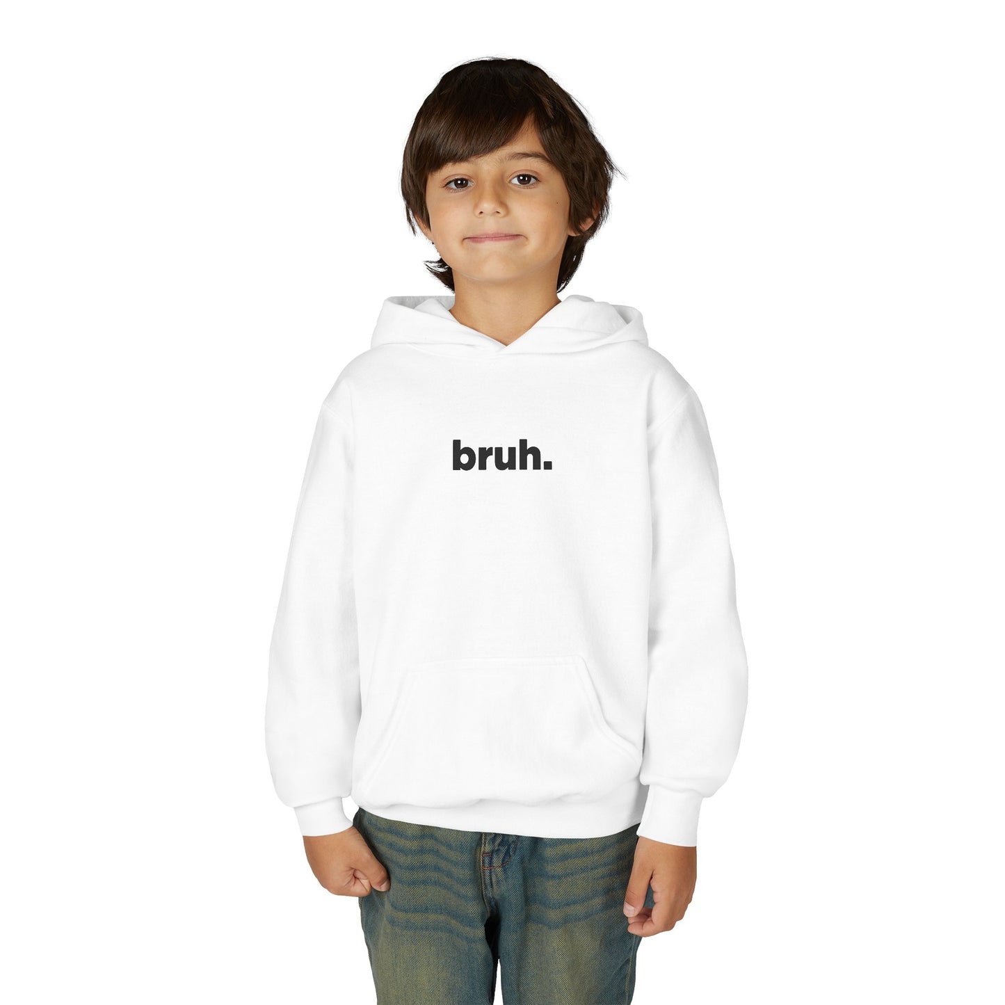 'bruh.' Youth Hoodie
