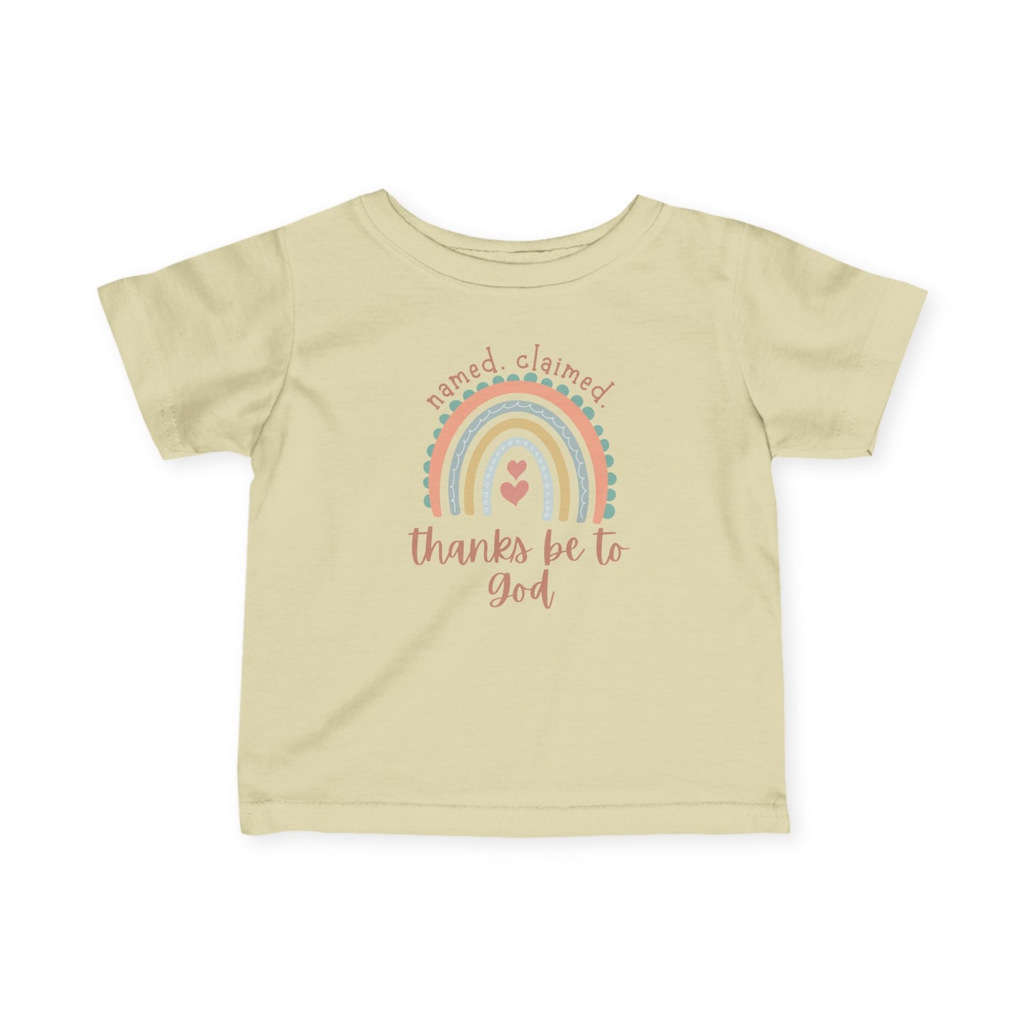 'Thanks be to God' Rainbow Infant Short Sleeve Tee