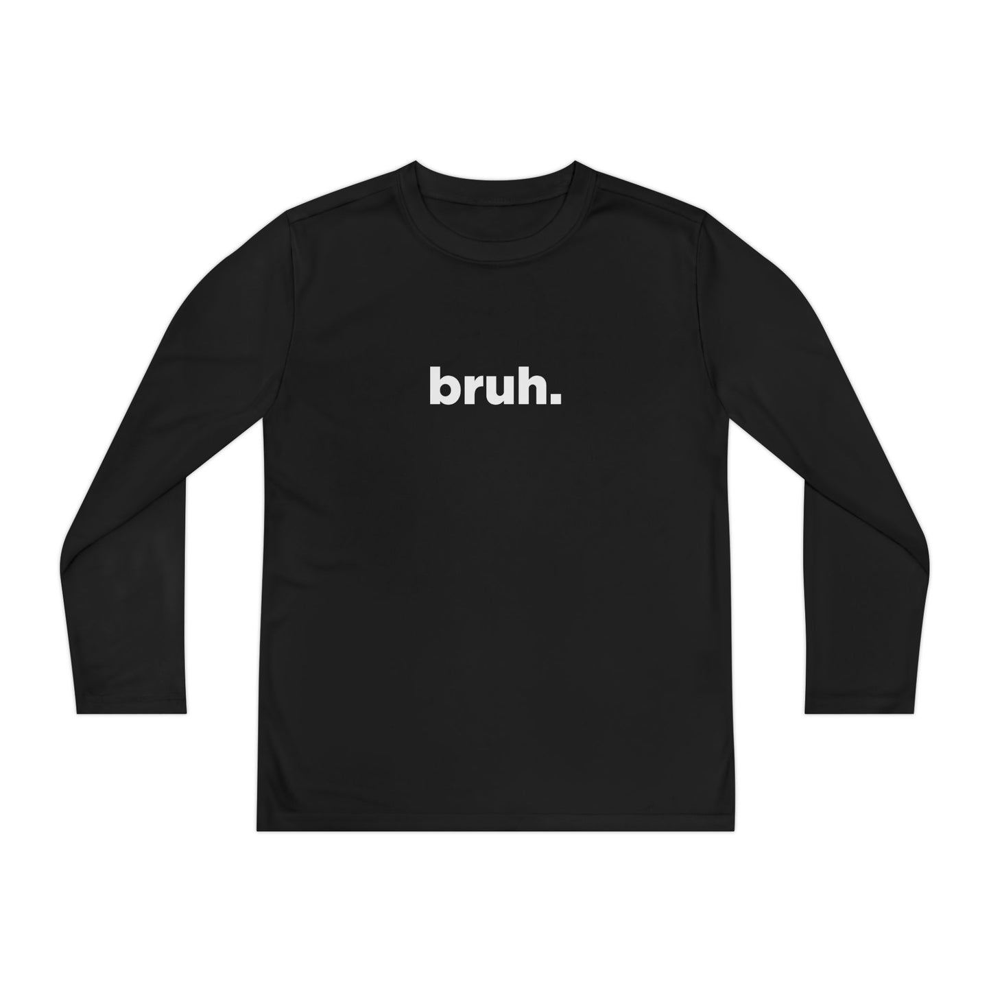 'bruh.' Youth Long Sleeve Tee
