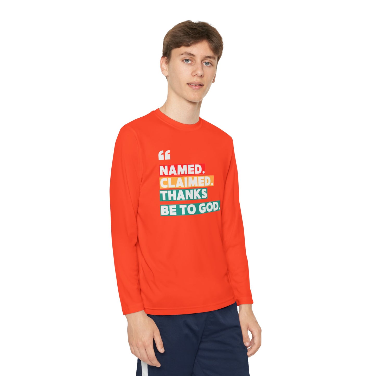 'Named, Claimed' Youth Long Sleeve Tee