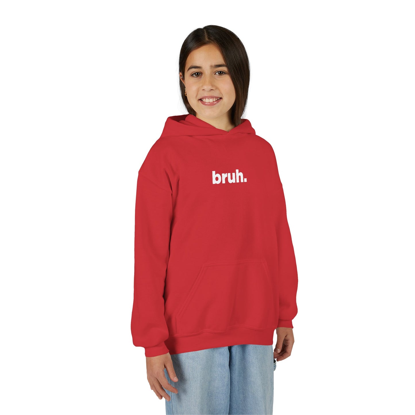 'bruh.' Youth Hoodie