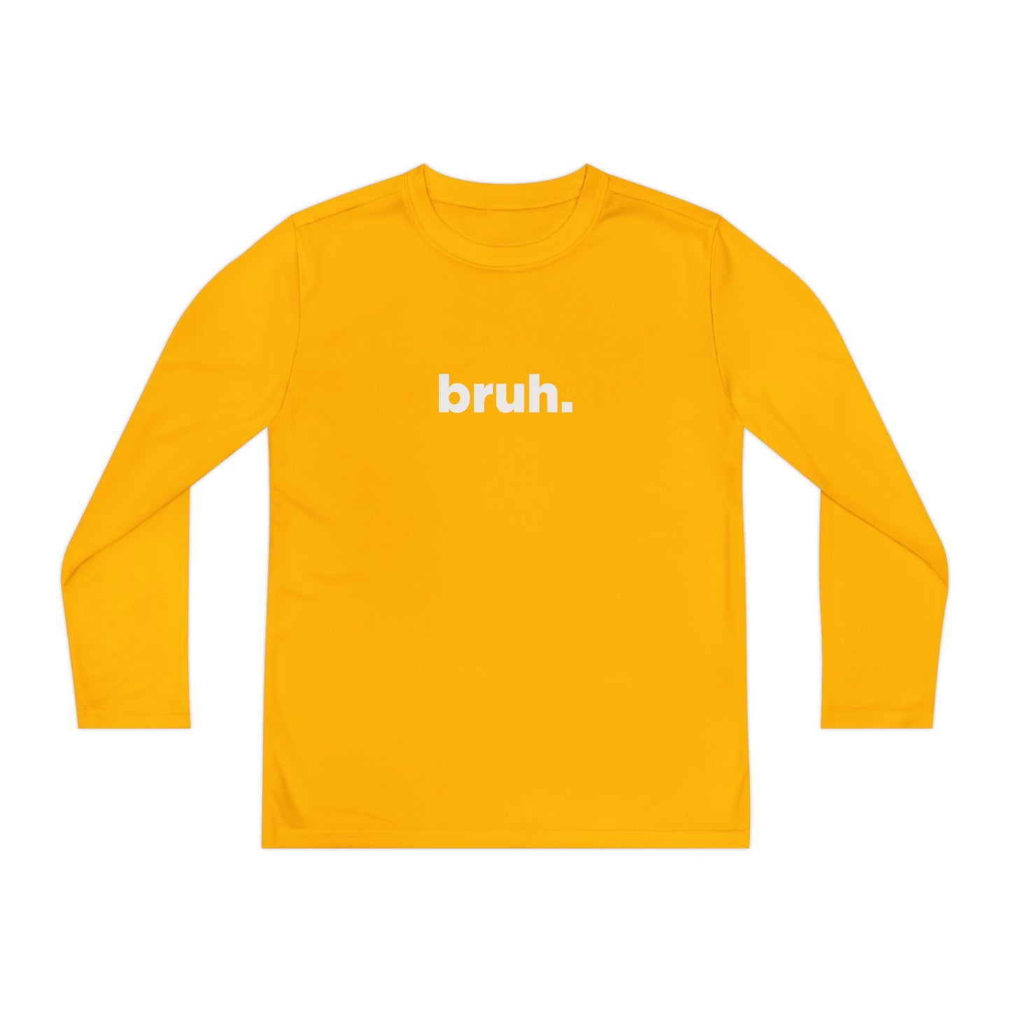 'bruh.' Youth Long Sleeve Tee