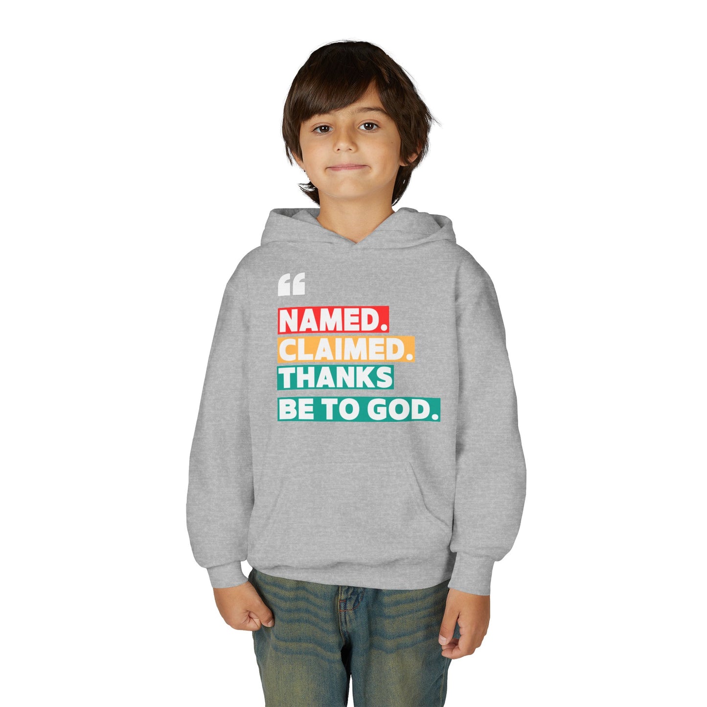 'Named, Claimed' Youth Hoodie