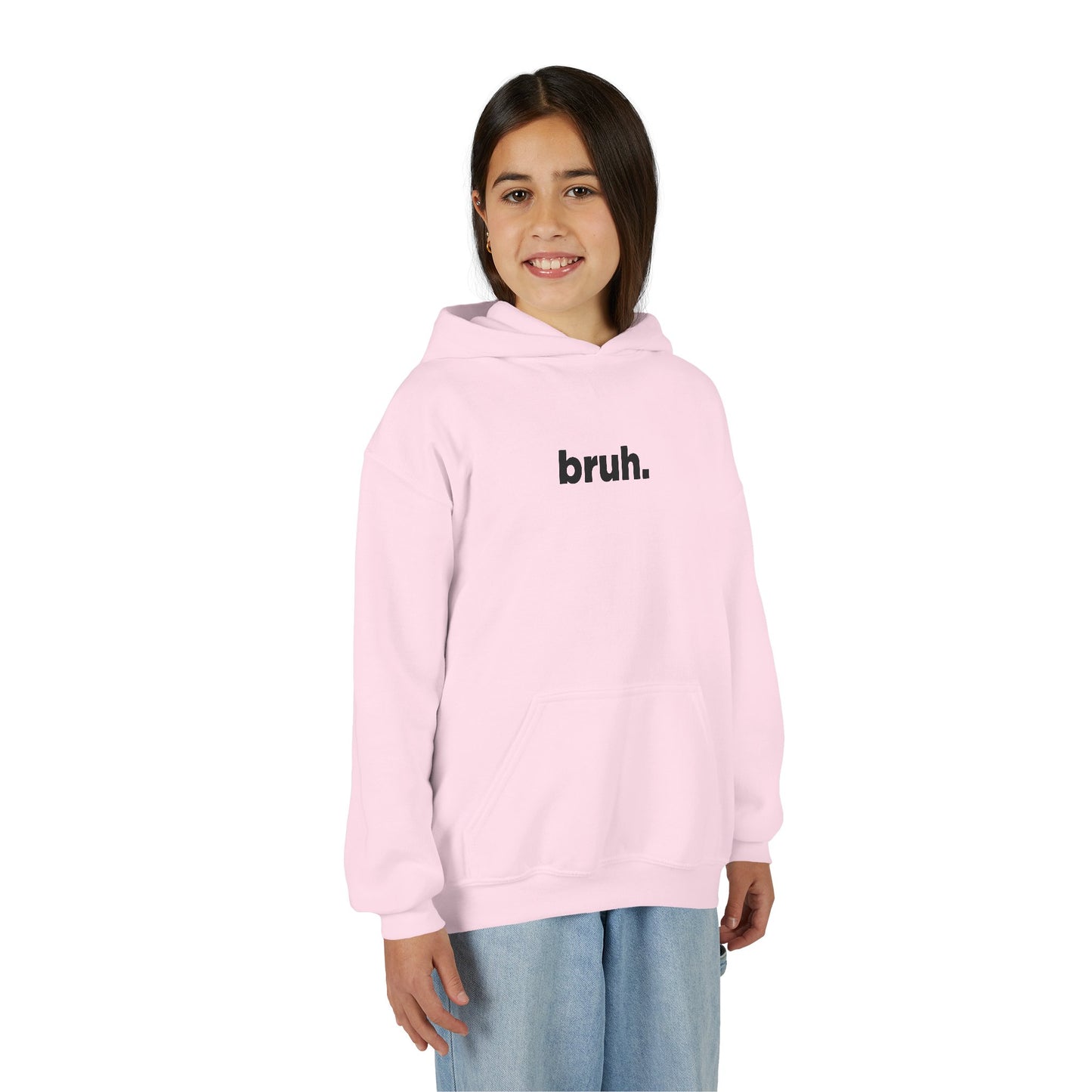'bruh.' Youth Hoodie