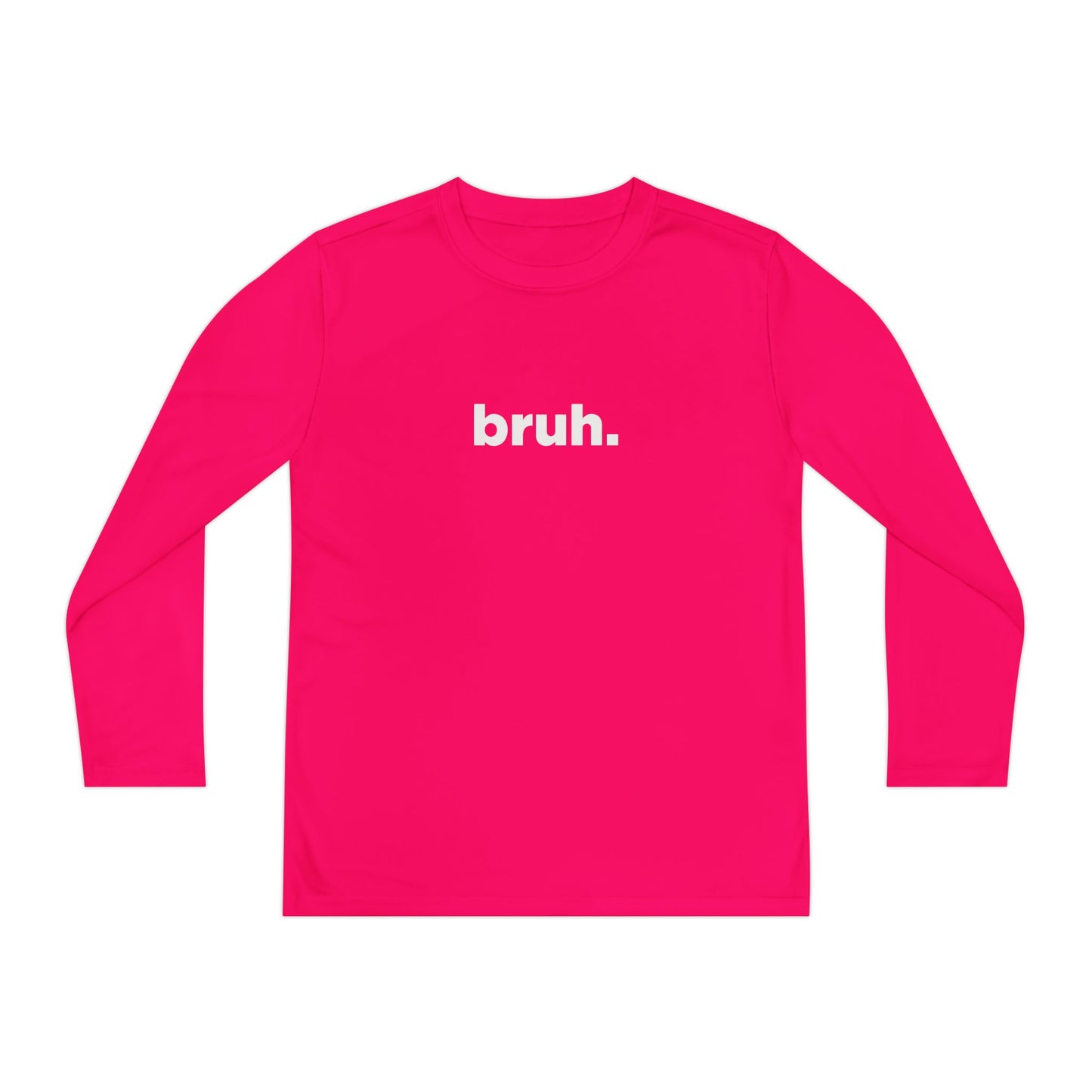 'bruh.' Youth Long Sleeve Tee