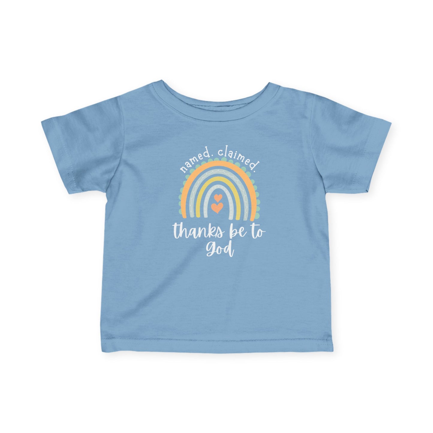 'Thanks be to God' Rainbow Infant Short Sleeve Tee