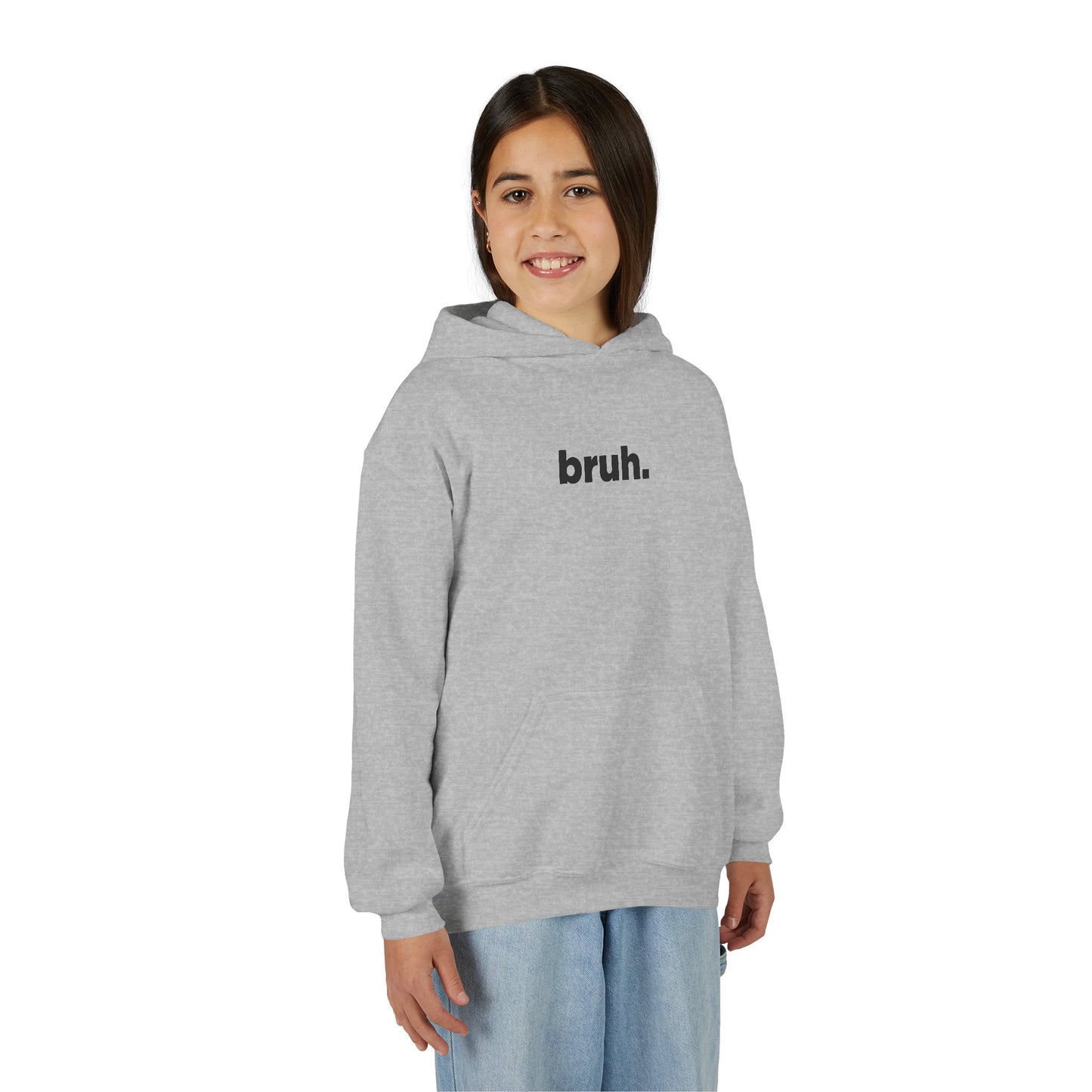 'bruh.' Youth Hoodie