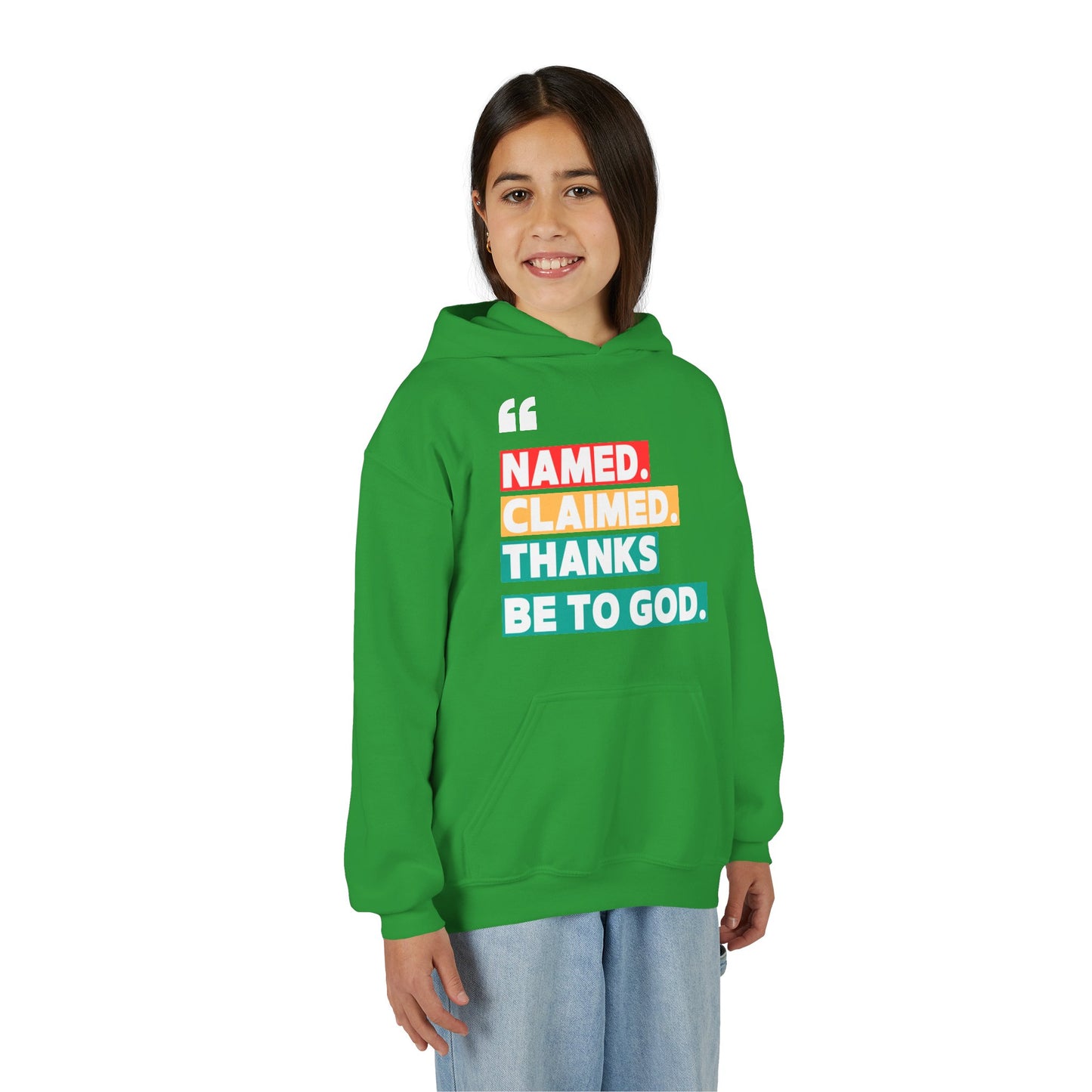 'Named, Claimed' Youth Hoodie