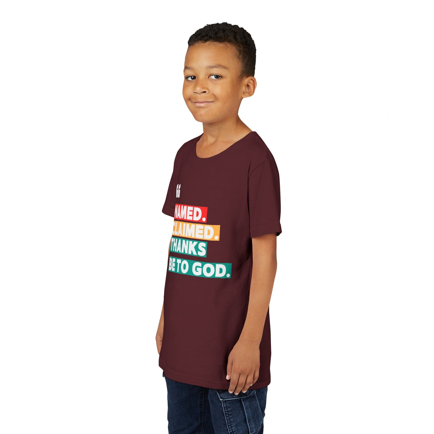 'Named, Claimed' Youth Short Sleeve Tee