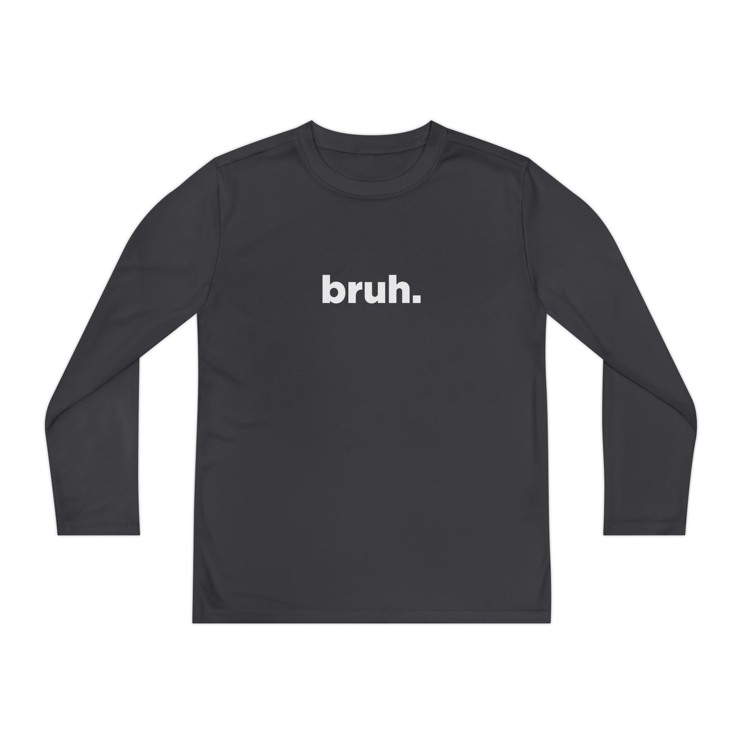 'bruh.' Youth Long Sleeve Tee
