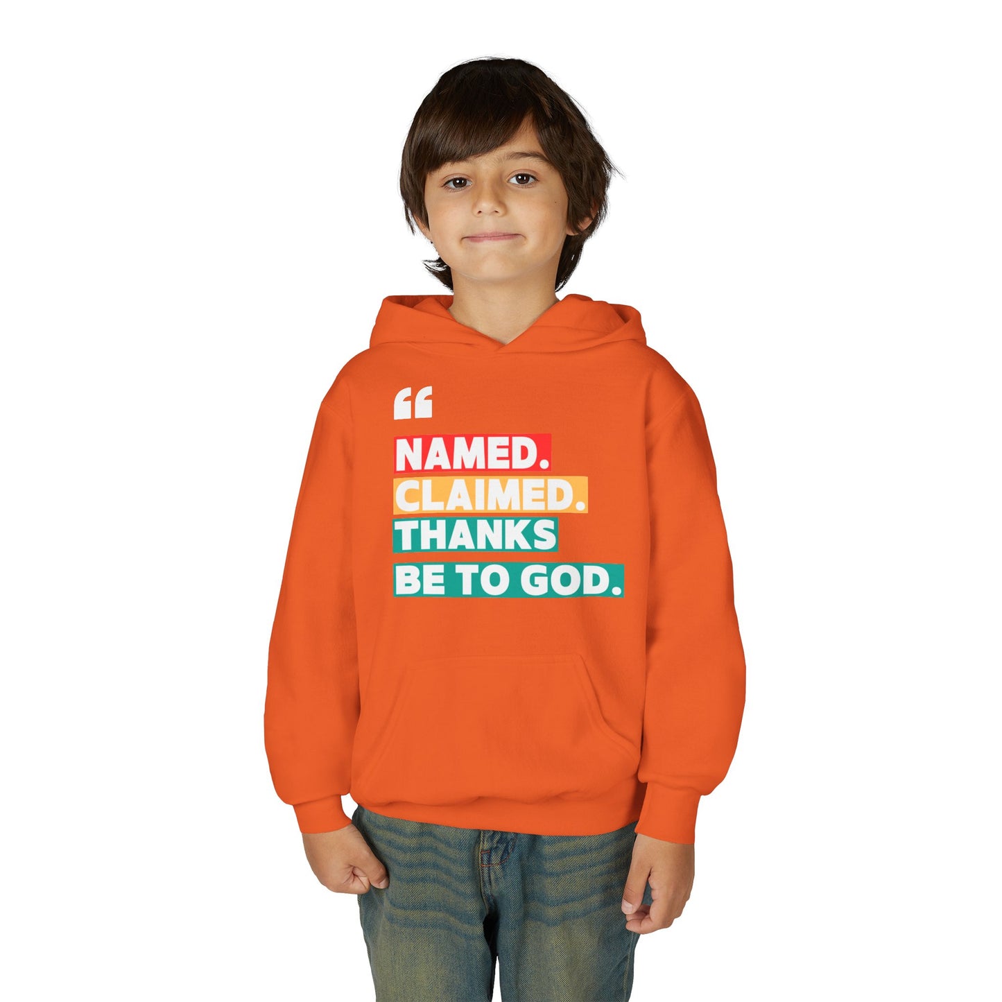 'Named, Claimed' Youth Hoodie