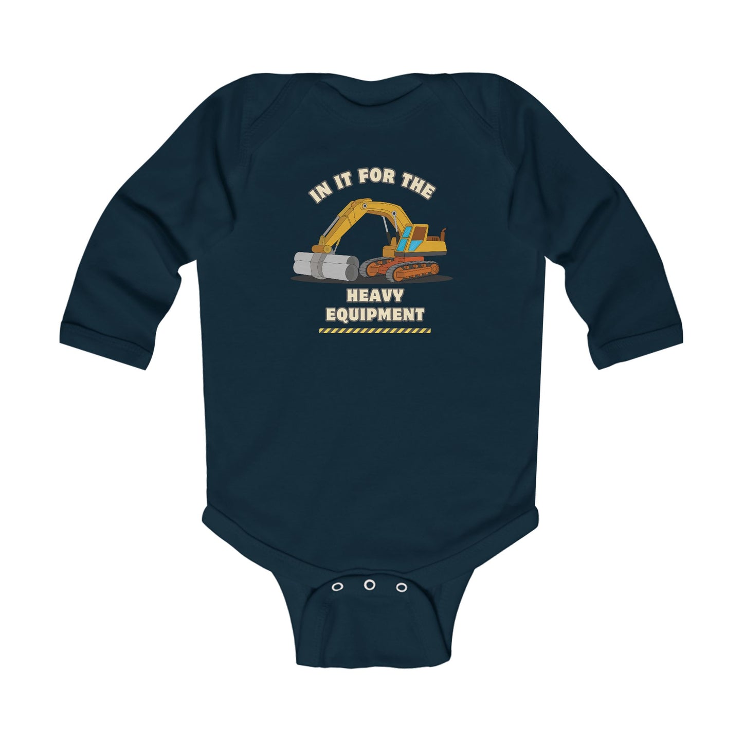 'Heavy Equipment' Infant Long Sleeve Onesie