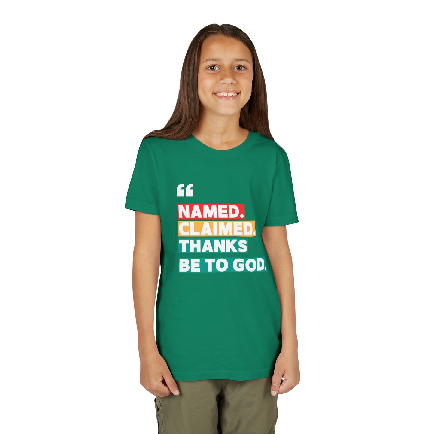 'Named, Claimed' Youth Short Sleeve Tee
