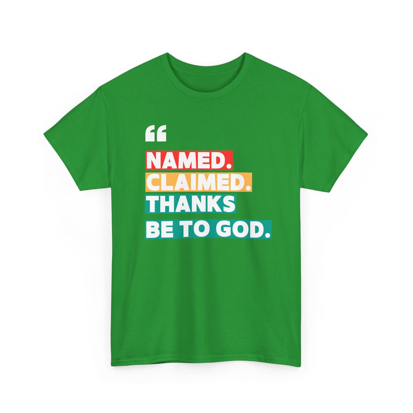 'Named, Claimed' Adult Short Sleeve Tee