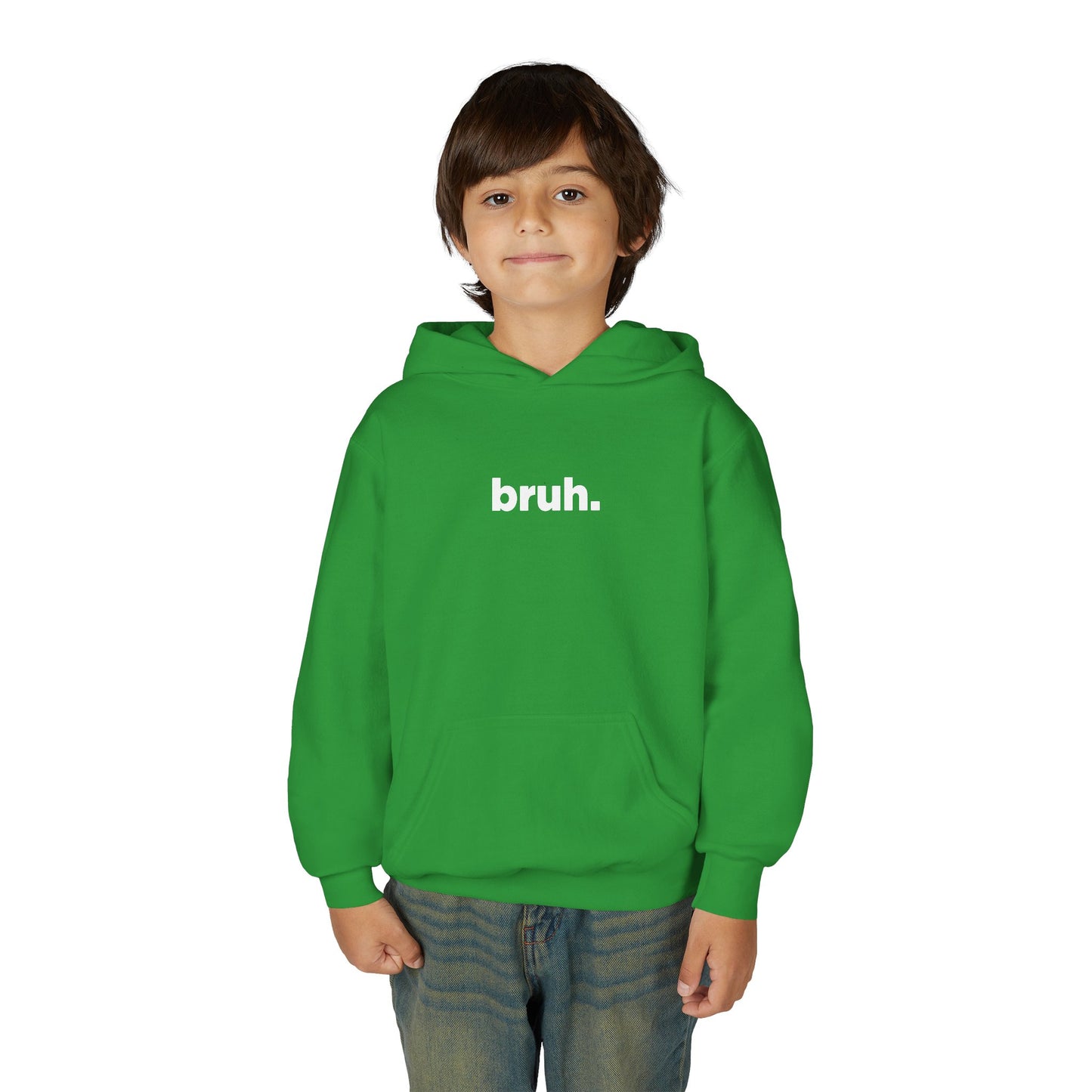 'bruh.' Youth Hoodie